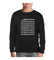 Change is Knocking Siyah Çocuk Sweatshirt