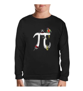 Matematik - Pi 4 Siyah Çocuk Sweatshirt