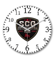 Scg Sıstema Caıpıra Duvar Saati Bombeli Gercek Cam