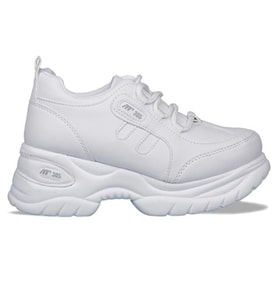 MP 221-305 Dolgu Topuk Beyaz Kadın Sneakers