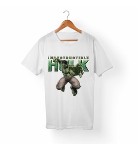 Hulk Çocuk Beyaz Tişört