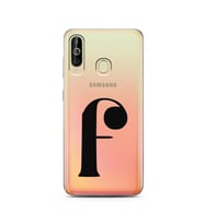 Samsung A60 Harf Tasarımlı Telefon Kılıfı F-Harfi 
