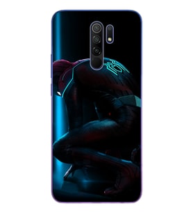 Örümcek Adam Tasarım Süper Şeffaf Silikon Telefon Kılıfı Xiomai Redmi 9