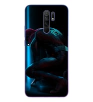 Örümcek Adam Tasarım Süper Şeffaf Silikon Telefon Kılıfı Xiomai Redmi 9