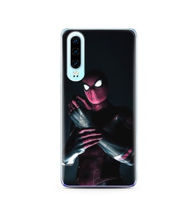 Örümcek Adam Tasarım Süper Şeffaf Silikon Telefon Kılıfı Huawei P30 