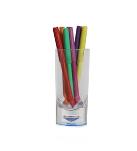 10786PD2K	KALEMLİK DAMLALI MAVİ AKRİLİK OFİS GERECİ 5X5X13CM 160ML
