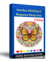 Yetişkinler İçin Harika Mandala Boyama Kitap Seti (2 Kitap)