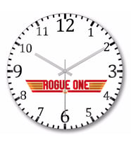 Top Gun Rogue One  Duvar Saati Bombeli Gercek Cam