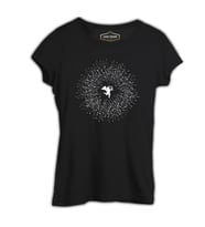 Aşk - Eros Siyah Kadın Tshirt