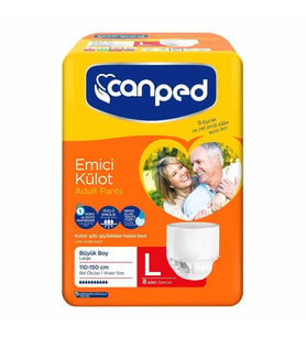 Canped Emici Külotlu Hasta Bezi Büyük(Large) 8'li