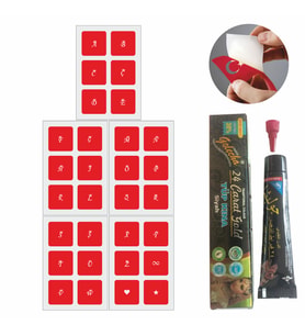 Mini Taçlı Harf Dövme Seti Tattoo Dövme Kit