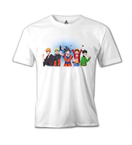 Anime Heros Beyaz Erkek Tshirt