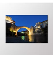 Arty Tablo Mostar Köprüsü Tablo (Karışık)