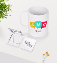 BK Gift Kişiye Özel Öğretmen Beyaz Kupa Ayna Seti-4 (Model 1)