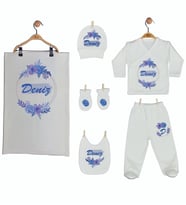 Pia Baby Gl 1915-07 İsme Özel Battaniye Zıbın Set