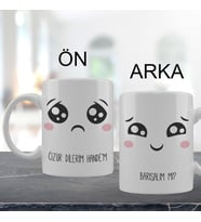 Özür Dilerim Temalı Kişiye Özel Kupa Bardak 5