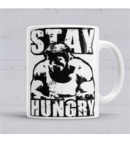 Arnold Stay Hungry Kupa Bardak Porselen