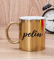 Kişiye Özel İsimli Gold Kupa Bardak