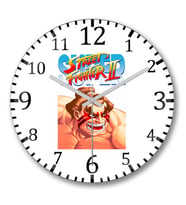 Street Fighter Honda Duvar Saati Bombeli Gercek Cam