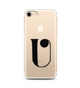 Iphone 7 Harf Tasarımlı Telefon Kılıfı U-Harfi 