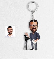 BK Gift Kişiye Özel Bay Yönetmen Karikatür Anahtarlık  1