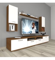 Decoraktiv Eko 5220da Slm Tv Ünitesi Tv Sehpası (Beyaz - Kahverengi)