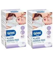 Wee Baby Klasik Göğüs Pedi (30+10 Lu) 80 Adet (2Pk*40)