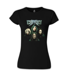 Escape the Fate Siyah Bayan Tshirt
