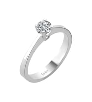 Sirius G Renk 0,41 Karat Pırlanta Tektaş Yüzük 0704R0146