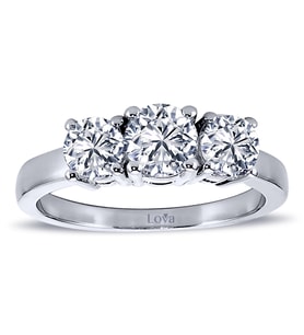 Lova 1,10 Karat Pırlanta Tria Yüzük - 1080015