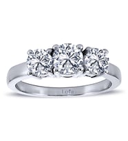 Lova 1,10 Karat Pırlanta Tria Yüzük - 1080015