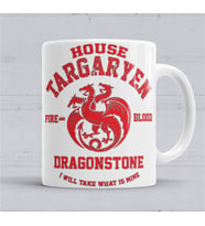 Game Of Thrones House Targaryen Kupa Bardak Porselen