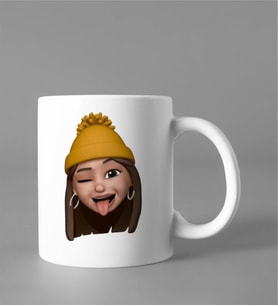 Emoji Kız Stiker Kupası