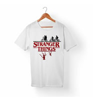 Stranger Things Beyaz Tişört