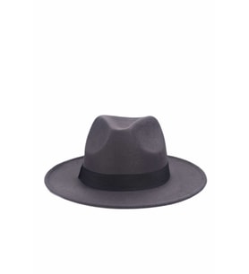 Erkek Fötr Fedora Şapka Panama Kasket - Antrasit
