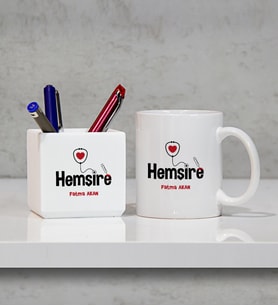 Hemşire Kupa Bardak ve Kalemlik