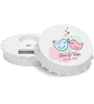 Düğün - Nikah - Kina Özel Tasarim Magnet Açacak  (10 Adet)