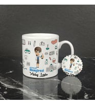 Diyaliz Hemşiresi Kupa Bardak ve Anahtarlık Set 002