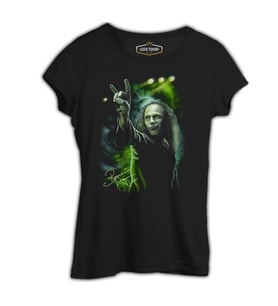 Ronnie James Dio Siyah Kadın Tshirt