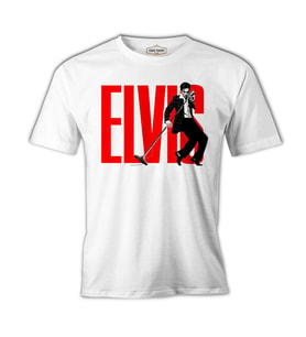 Elvis Presley - Rock'n Roll Beyaz Erkek Tshirt