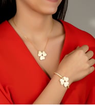 Else Silver Kişiye Özel Üç İsimli Kolye Bileklik Gümüş Set