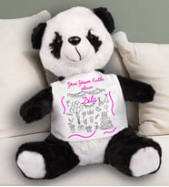 Kişiye Özel Doğum Günü Mesajlı Peluş Panda 23cm 81898