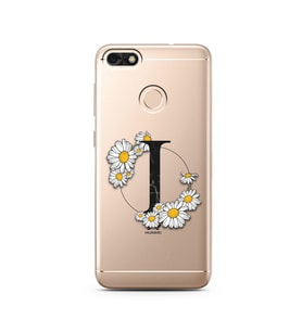 Papatya Harf Tasarım Süper Şeffaf Silikon Telefon Kılıfı Huawei P9 Lite (2017) M