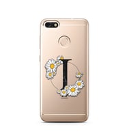 Papatya Harf Tasarım Süper Şeffaf Silikon Telefon Kılıfı Huawei P9 Lite (2017) M