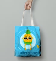 BK Gift Kişiye Özel Yaz Temalı Bez Çanta 006