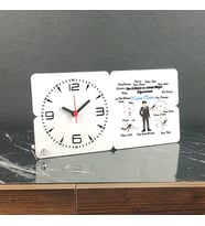 Din Kültürü ve Ahlak Bilgisi Öğretmeni Ahşap Masa Saati 002