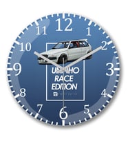 Uno  Race Edition Duvar Saati Bombeli Gercek Cam