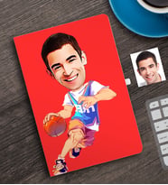 BK Gift Kişiye Özel Bay Basketbolcu Karikatürlü Defter-2