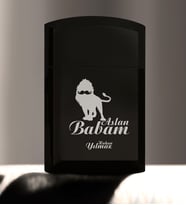 Babalar Gününe Özel Aslan Babam Siyah Metal Çakmak  2