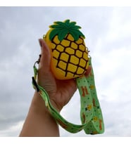 Ananas Tasarım Silikon Omuz Askılı Çanta